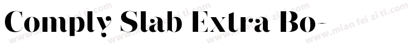 Comply Slab Extra Bo字体转换